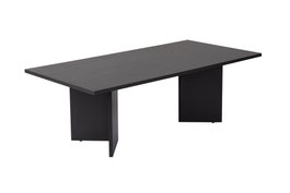 Nordure Mesa de Café Wood Black Tablero de Partículas Recubierto de Melamina, 18 mm Grosor, Elegante y Duradera para Sala de Estar, Color Madera Negra